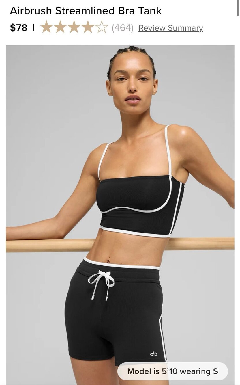 Airbrush Streamlined Bra Tank